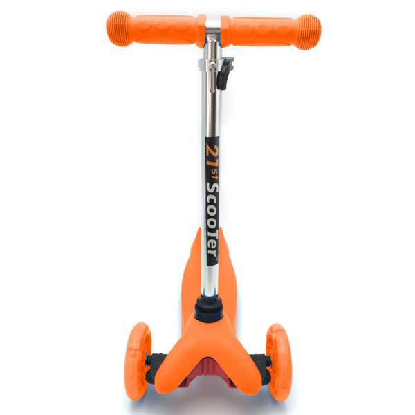 Imagen de Tripatín ruedas delanteras con luz, ANARANJADO en caja