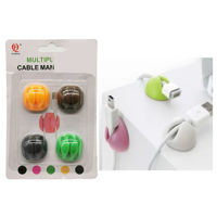Imagen de Organizador sujetador de cables, x4 clips, en blister