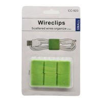 Imagen de Organizador de cables sujetador , x6 bandas, en blister, varios colores