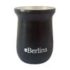 Imagen de Mate alto 260ml Berlina NEGRO, doble pared de acero inoxidable en caja