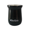 Imagen de Mate alto 260ml Berlina NEGRO, doble pared de acero inoxidable en caja
