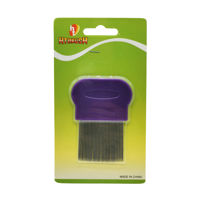 Imagen de Peine para piojos de metal, en blister, PACK x12