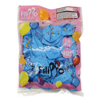Imagen de Globo 10" FILIPPO celeste, bolsa x50