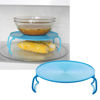 Imagen de Bandeja tapa estante patas plegable para microondas, varios colores
