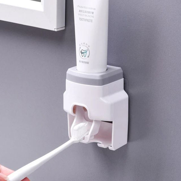 Imagen de Dispensador de pasta dental con soporte para cepillos