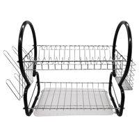 Imagen de Escurridor de platos de metal, 2 pisos, 2 modelos, varios colores, en caja