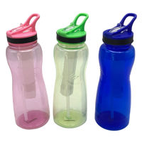 Imagen de Botella deportiva, con sorbito retráctil, 1000ml, con porta hielo,varios colores