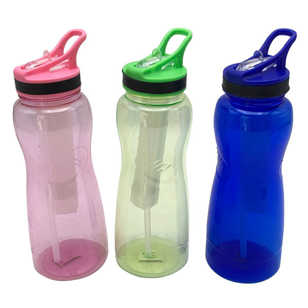 Imagen de Botella deportiva, con sorbito retráctil, 1000ml, con porta hielo,varios colores