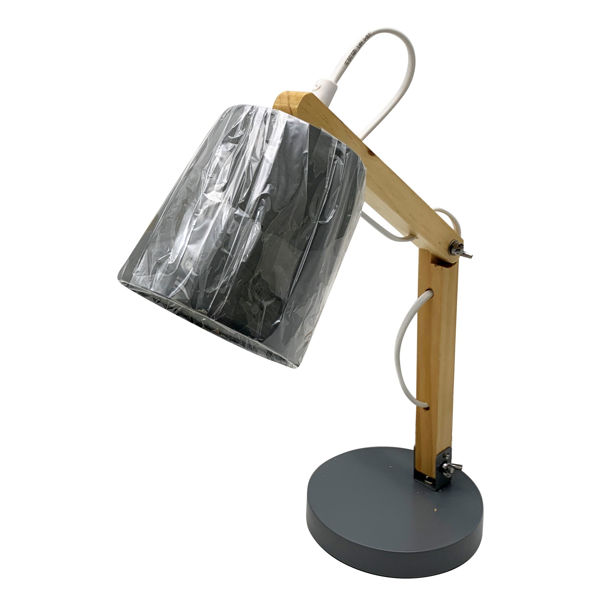 Imagen de Lámpara articulada de madera GRIS, en caja