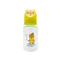 Imagen de Mamadera de plástico, 150ml tetina anatómica tapa con diseño, en cartón, MI-K, varios diseños