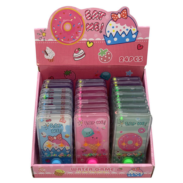 Juego de agua, habilidad para embocar aros, CAJAx24