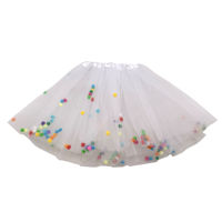 Imagen de Disfraz pollera de tul, con 20 leds y pompones, en bolsa varios colores