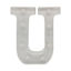 Imagen de Lámpara led letra U 7 led, 2AA