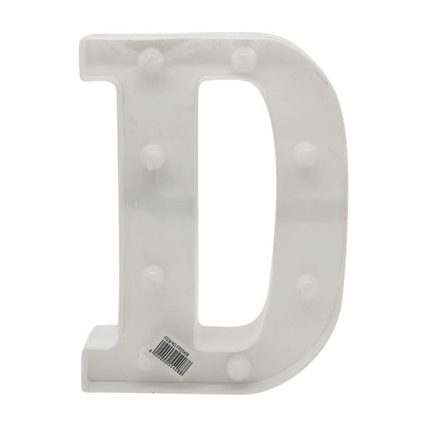 Imagen de Lámpara led letra D 7 led, 2AA