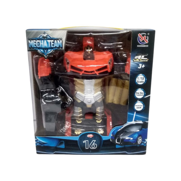 Imagen de Robot auto con control remoto 3+2AA, en caja varios colores