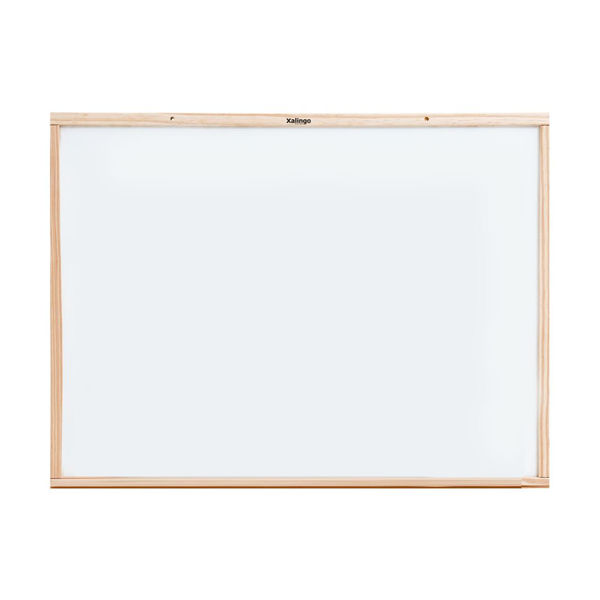 Imagen de Pizarra blanca de madera, XALINGO 100x80cm