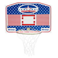 Imagen de Tablero de basket para pared, de madera, aro de metal 37cm, XALINGO, en caja