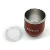 Imagen de Mate con tapa 220ml Berlina ROJO, doble pared de acero inoxidable en caja