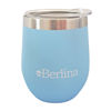 Imagen de Mate con tapa 220ml Berlina CELESTE, doble pared de acero inoxidable en caja