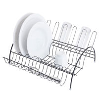 Imagen de Escurridor de platos de acero inoxidable NEGRO, MARTINAZZO