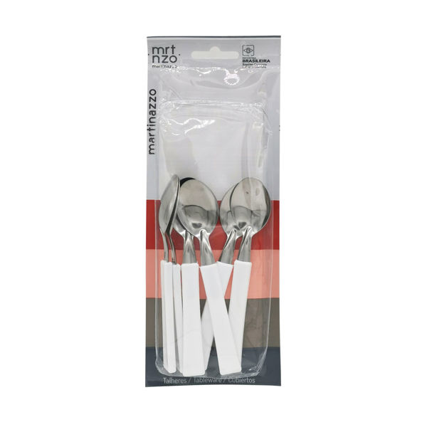 Imagen de Cubiertos cucharas de té x3 en blister acero inoxidable BLANCO, UNA MARTINAZZO