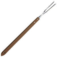Imagen de Tenedor mango de madera largo para parrilla, CAMPING MARTINAZZO