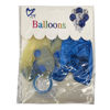 Imagen de Globos surtidos x8 12" feliz cumpleaños y confetti, varios colores