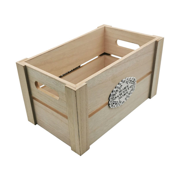 Imagen de Cajón de madera con aplique calado