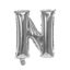Imagen de Globo metalizado 16" letra N PLATEADO