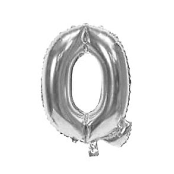 Imagen de Globo metalizado 16" letra Q PLATEADO