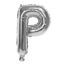 Imagen de Globo metalizado 32" letra P PLATEADO