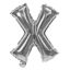 Imagen de Globo metalizado 32" letra X PLATEADO