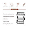 Imagen de Escurridor de platos de metal, 3 niveles con estantes, para amurar a la pared, en caja
