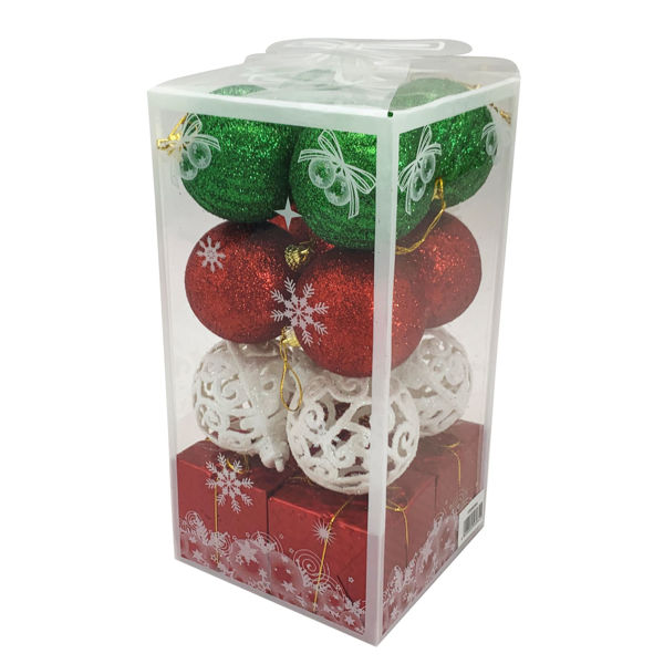 Imagen de Adorno navideño x16 5cm, en caja de mica
