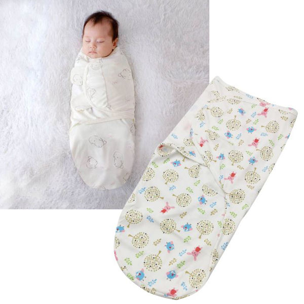 Imagen de Manta envolvente swaddle para bebé de algodón, varios diseños de nena