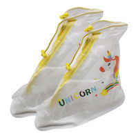 Imagen de Protector cubre zapatos 22cm largo de PVC con cierre, en bolsa varios diseños