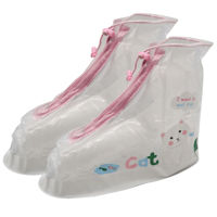 Imagen de Protector cubre zapatos 25cm largo de PVC con cierre, en bolsa varios diseños
