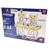 Imagen de Puzzle de cartón, castillo 3D para pintar con crayolas, en caja XALINGO
