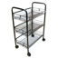 Imagen de Organizador de metal 3 estantes canastos, con ruedas