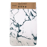 Imagen de Alfombra para baño suave, con antideslizante, diseño mármol