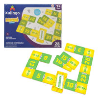 Imagen de Juego de mesa, dominó, 28 piezas de madera restas, XALINGO, en caja