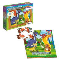 Imagen de Puzzle de madera, 35 piezas, dinosaurios, XALINGO, en caja