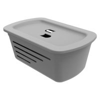 Imagen de Caja organizadora de plástico con tapa SOPRANO 5L GRIS