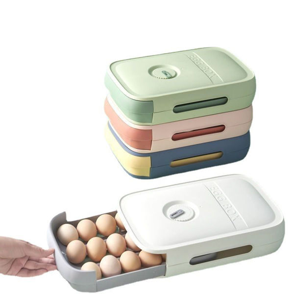 Imagen de Huevera de plástico apilable, en bolsa, varios colores