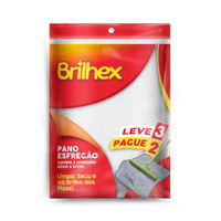 Imagen de Paño de piso de algodón x3, BRILHEX en bolsa