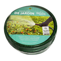 Imagen de Manguera trenzada de riego 1/2" 30m, PVC con puntero y 3acoples BERLINA HOME