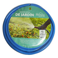 Imagen de Manguera flexible de riego 16mm 25m, PVC y goma con puntero y acople BERLINA HOME