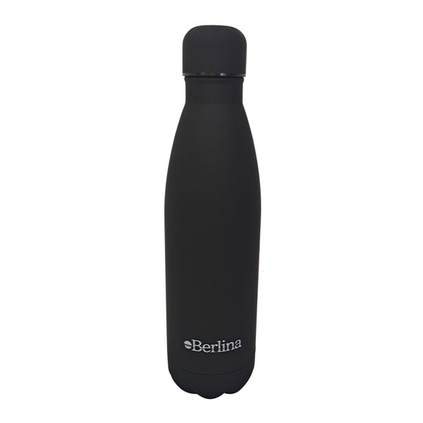 Imagen de Botella deportiva de metal Berlina 500ml NEGRO