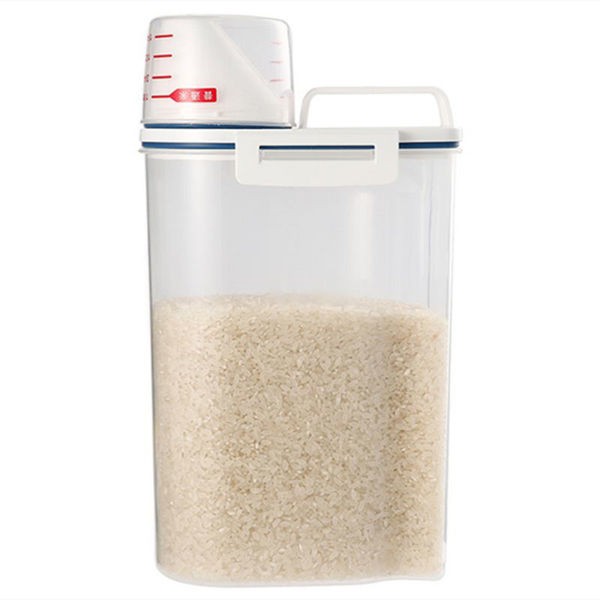 Imagen de Frasco de plástico con pico vertedor y tapa medidora, 2kg en bolsa