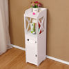Imagen de Mueble organizador de madera 4 niveles, con dispensador de papel